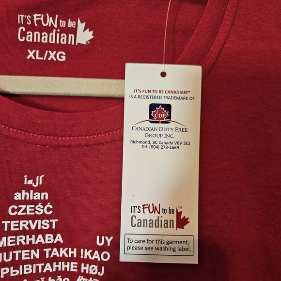 NWT Canada maple leaf red tshirt size XL. - Picture 5 of 6